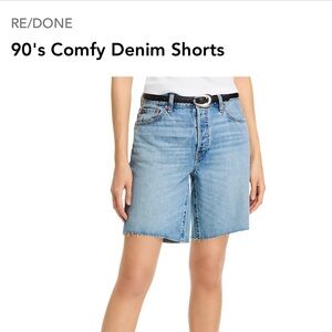 Re/Done 90’s Comfy Denim Shorts - size 23